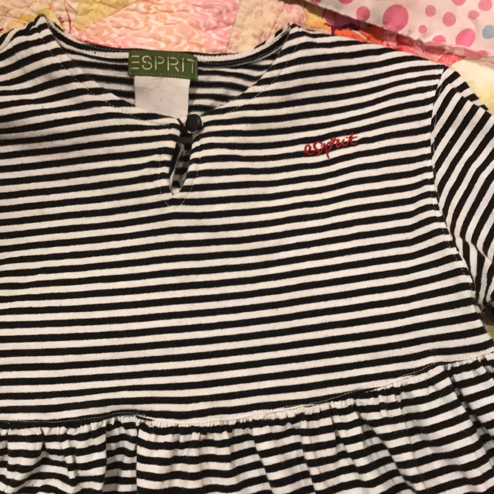 Vintage 90’s Epsrit girls stripe baby doll dress